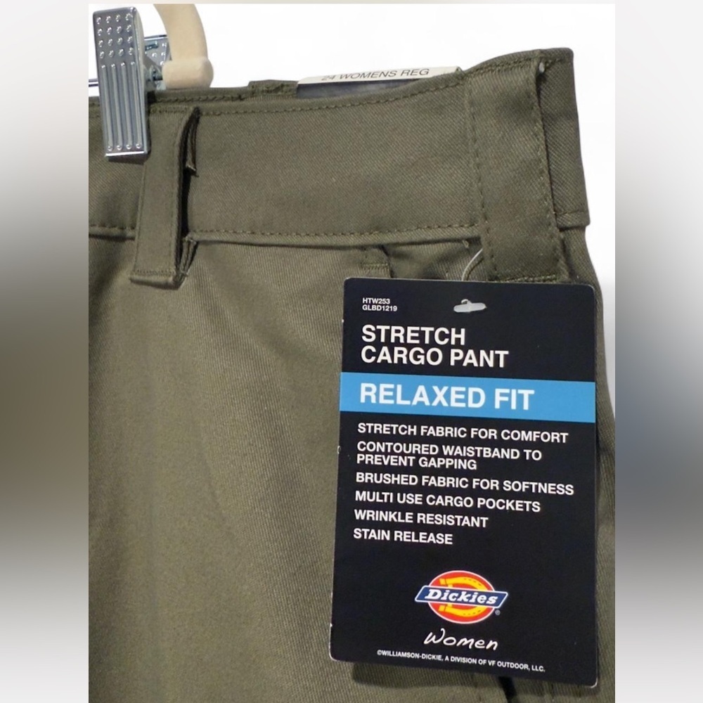 Dickies Plus Size Relaxed Fit Stretch Cargo Straight Leg Pants Utility Workwear - Picture 4 of 8